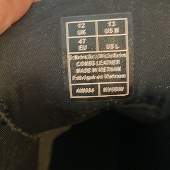 Dr.Martens AirWair Men’s Black Combs Leather Wyoming US13 - Picture 8 of 12